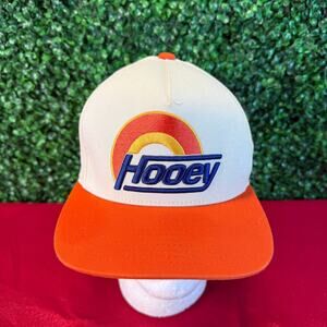 Hooey Mens Suds 5 Panel Baseball Cap Snapback Cream Orange OSFA